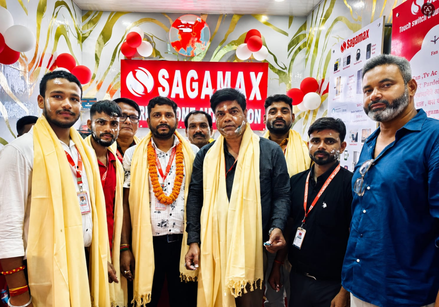 Sagamax Home Automation billboard advertisement in Siliguri